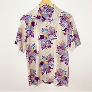 Tommy Bahama Silk Blend Short Sleeve Shirt Size M